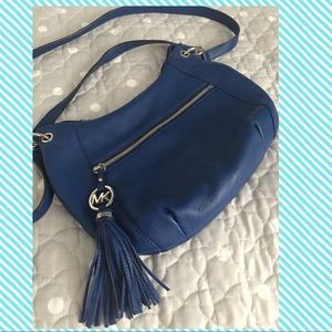 Michael Kors Charm Tassel Purse in Sapphire